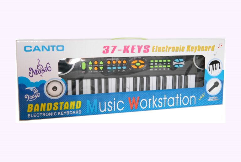 Piano électronique 37 touches avec micro et radio FM ( alimentation électrique et piles ) – Image 2