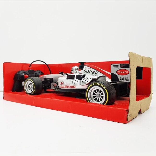 Voiture télécommandée sans fil Formula 1 Grise avec chargeur électrique 4 directions   سيارة كهربائية للاطفال بنظام التحكم عن بعد – Image 2