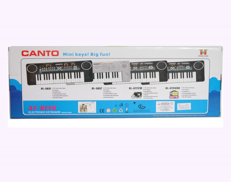 Piano électronique 37 touches avec micro et radio FM ( alimentation électrique et piles ) – Image 3