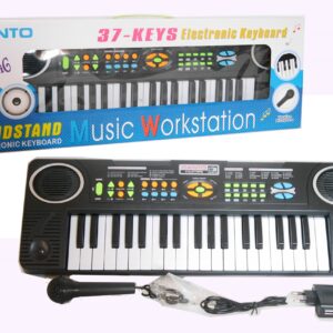 Piano électronique 37 touches avec micro et radio FM ( alimentation électrique et piles )