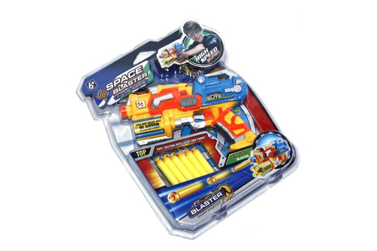 Pistolet Sniper 6 fléchettes Space Blaster "compatibles Nerf" – Image 4
