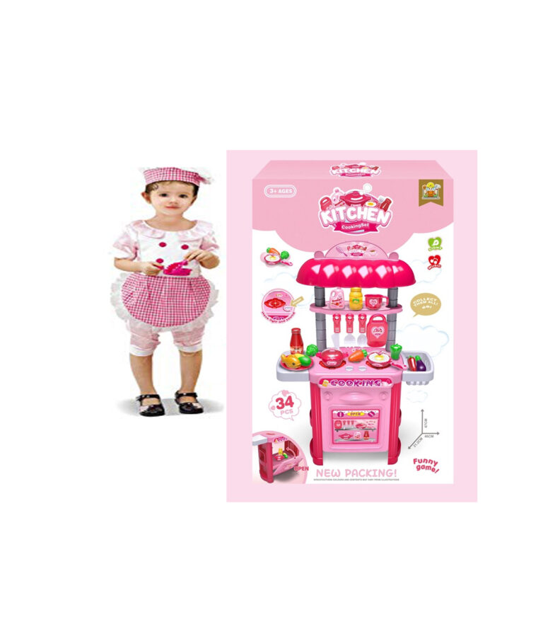 Jouet de Cuisine kitchen cooking set Set ( 34PIÈCES ) طقم مطبخ صغير – Image 4