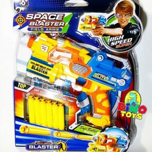 Pistolet Sniper 6 fléchettes Space Blaster "compatibles Nerf"