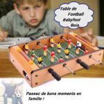 Table Jeu football babyfoot en bois pour 2 joueurs