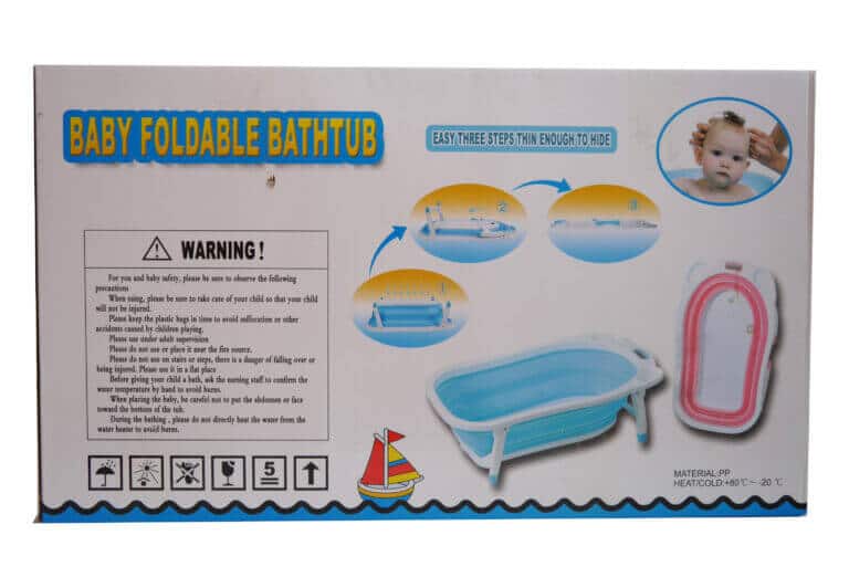 Baignoire de bain bébé rétractable confort -Rose- – Image 12
