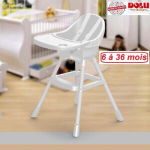 DOLU : Chaise d'alimentation haute à harnais de sécurité de 6 à 36 mois  -   كرسي الأكل للأطفال من 6 إلى 36 شهر