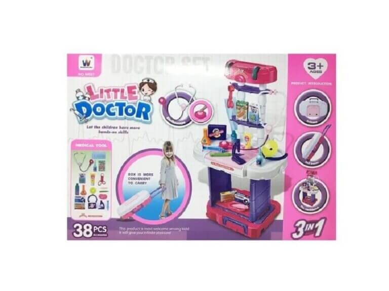 Ensemble 3 en 1 Valise du Médecin  : Little Doctor -  1x3 لعبة الطبيبة مع الحقيبة و لوازمها – Image 5