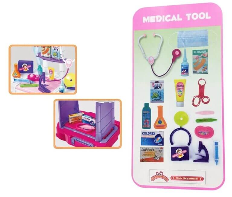 Ensemble 3 en 1 Valise du Médecin  : Little Doctor -  1x3 لعبة الطبيبة مع الحقيبة و لوازمها – Image 7