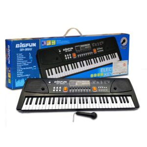 Piano électronique multifonctions 61 touches avec micro et afficheur