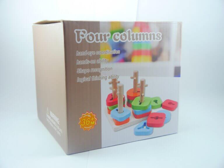 Jeu en bois de psychomotricité et intelligence des 4 colonnes - لعبة و أداث تثقيفيه من الخشب – Image 9
