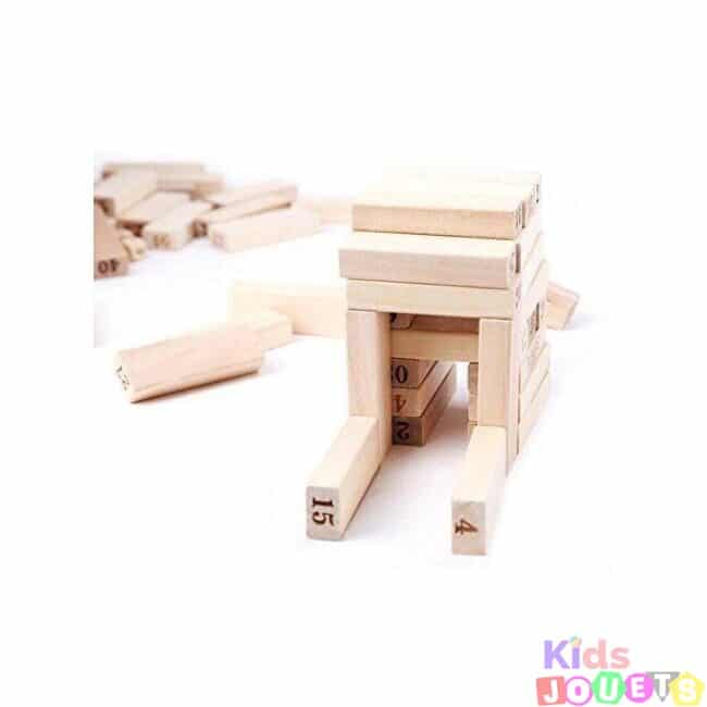 Tour Jenga en bois 48 blocs – Image 4