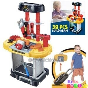 Atelier 38 pièces du Petit Ingénieur avec sa mallette de transport 3 en 1