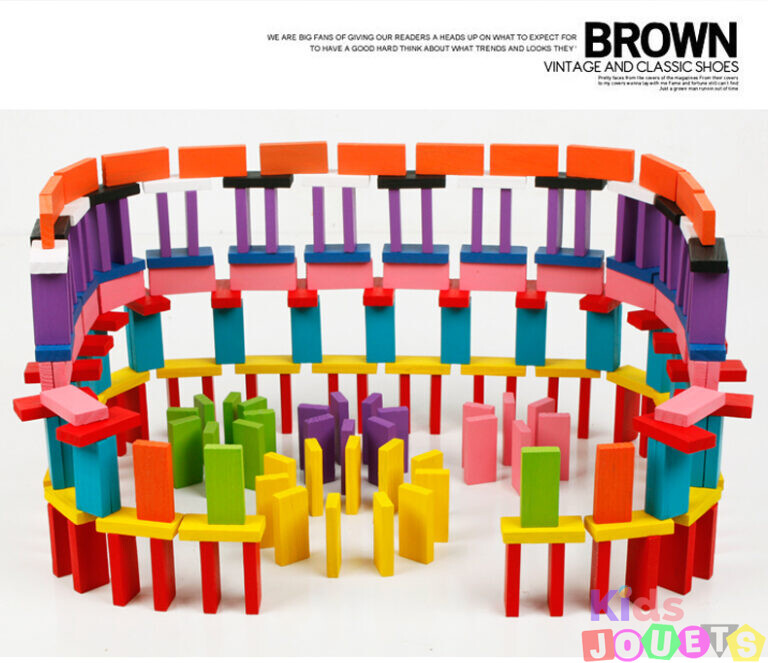 Jeu dominos et constructions en bois " 200 piéces " – Image 4