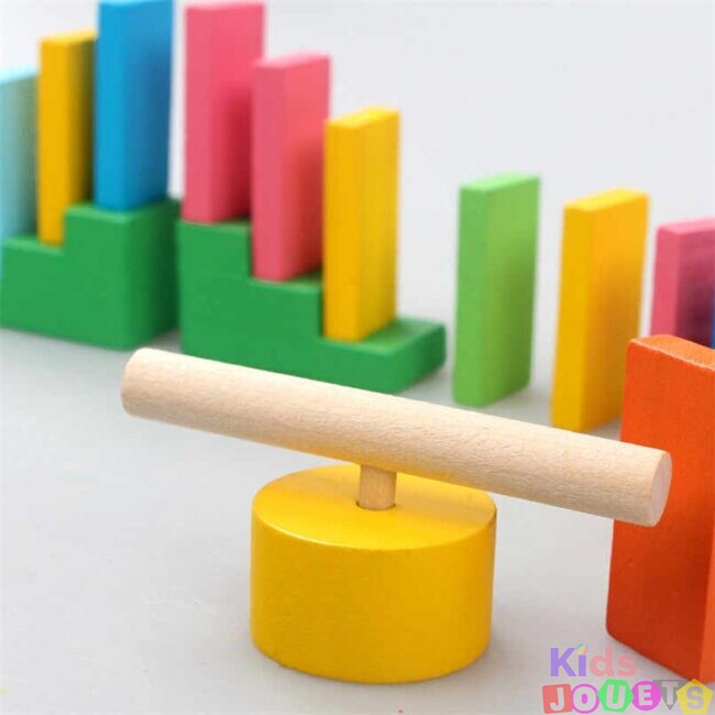 Jeu dominos et constructions en bois " 200 piéces " – Image 3