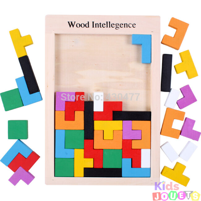 Tangram en bois d'intelligence " Tetris " – Image 4
