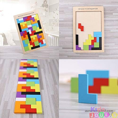 Tangram en bois d'intelligence " Tetris " – Image 6