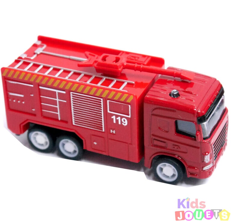 Ensemble 4 camions de Pompiers en miniature métal – Image 3