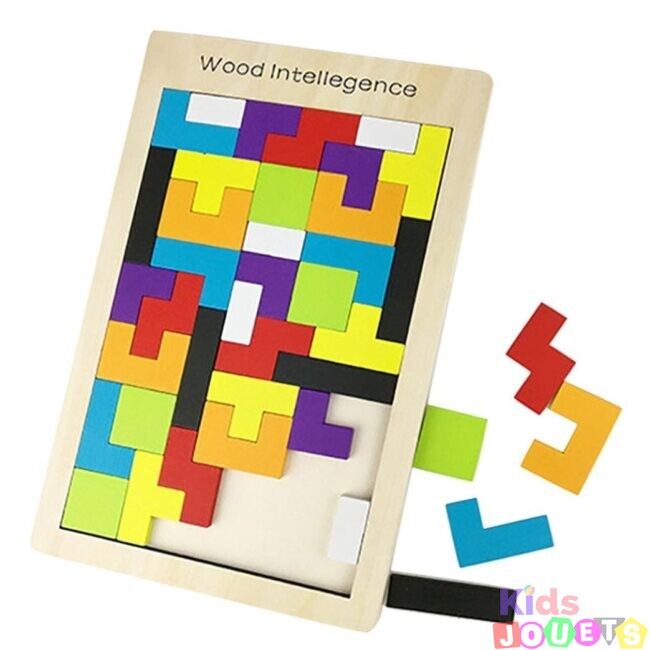 Tangram en bois d'intelligence " Tetris " – Image 5