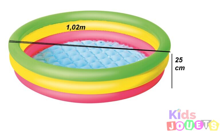 Piscine à sol gonflable Gonflable Ronde Pour Enfants 1,02m x 25cm – Image 3