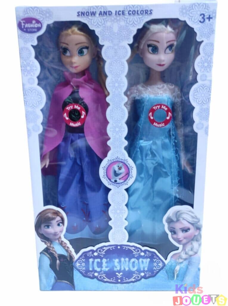 Ensemble 2 poupées Frozen Anna et Elsa : 58cm de hauteur – Image 3