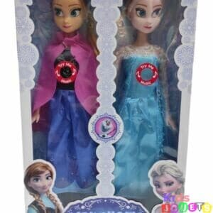 Ensemble 2 poupées Frozen Anna et Elsa : 58cm de hauteur