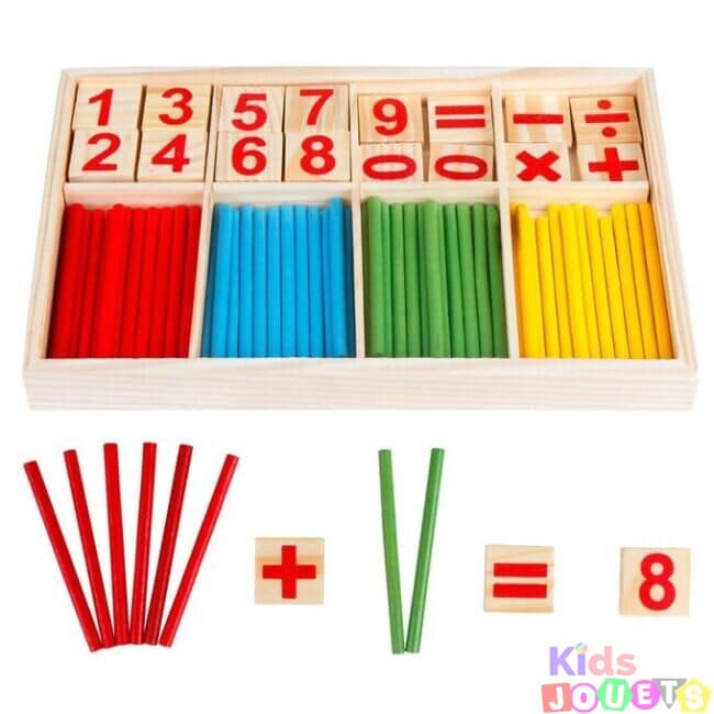 Jeu en bois Montessori de Comptage et Mathématiques – Image 2