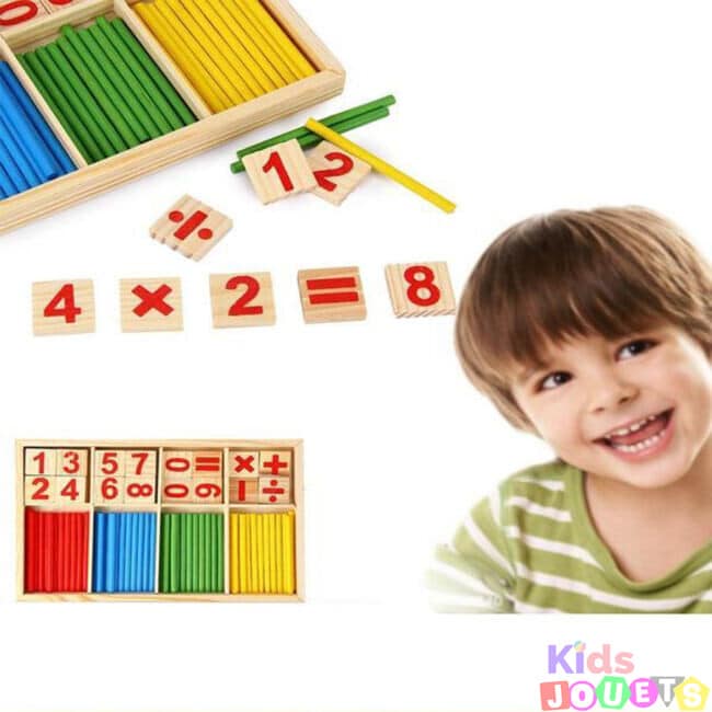 Jeu en bois Montessori de Comptage et Mathématiques – Image 4