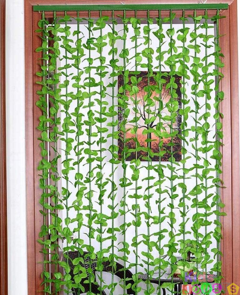 Rideau en feuillage Treillis brise-vue Séparation Décoration Dim. 90 x 180 cm – Image 4