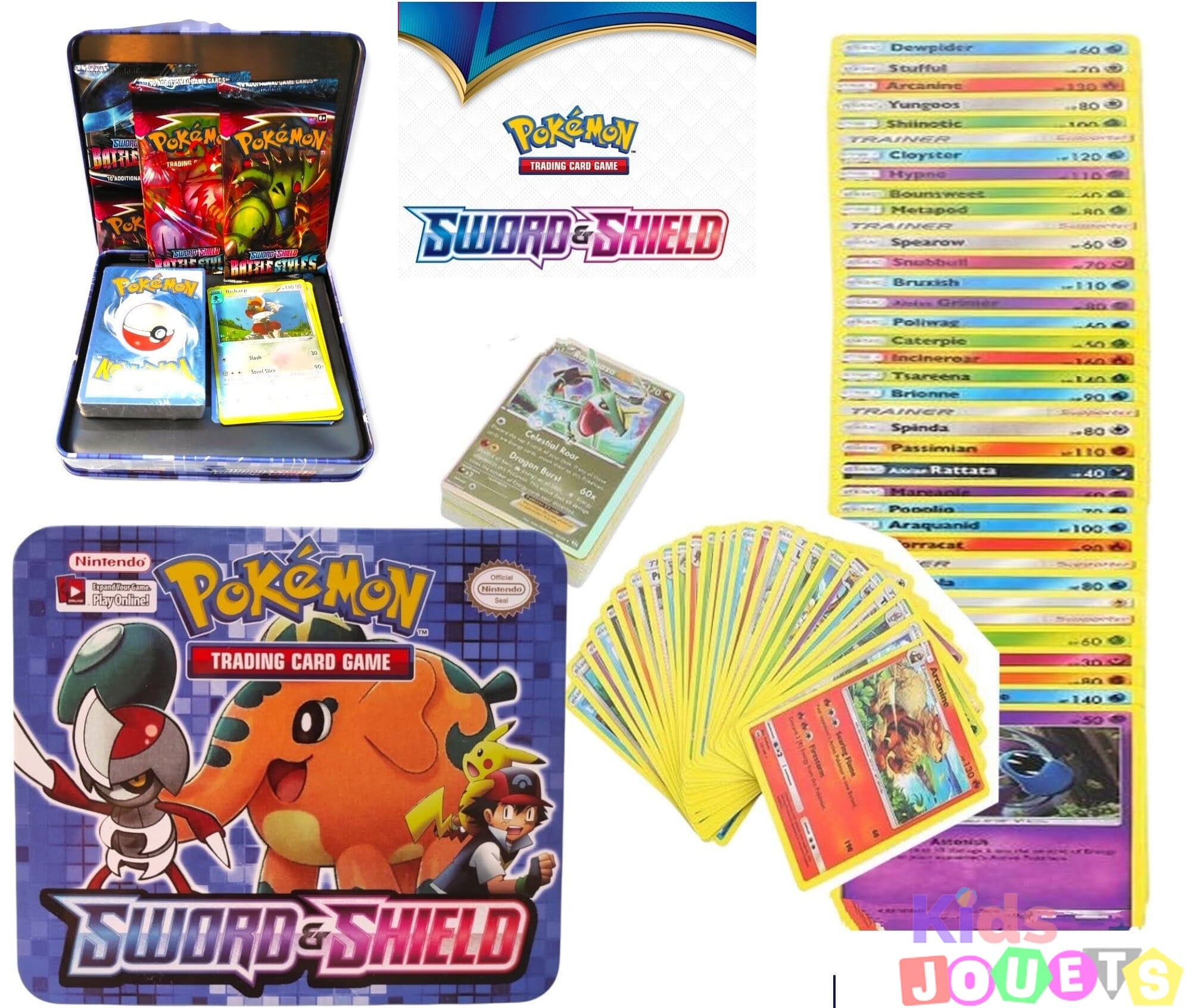 Coffret Métallique Cartes Pokemon !  SworD And ShieLd 