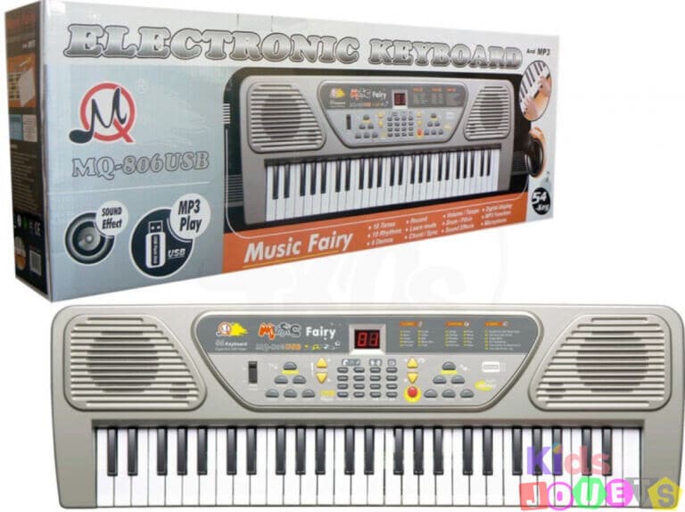 Piano électronique multifonctions avec lecteur USB, micro et afficheur – Image 2