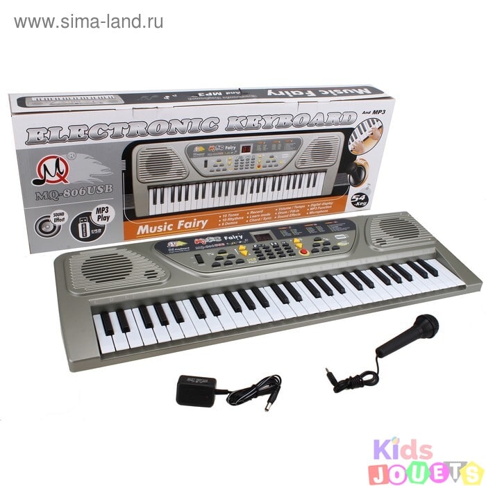 Mini piano électronique professionnel pour enfants, clavier musical pour  enfants, synthétiseur de microphone, jouet musical, 37