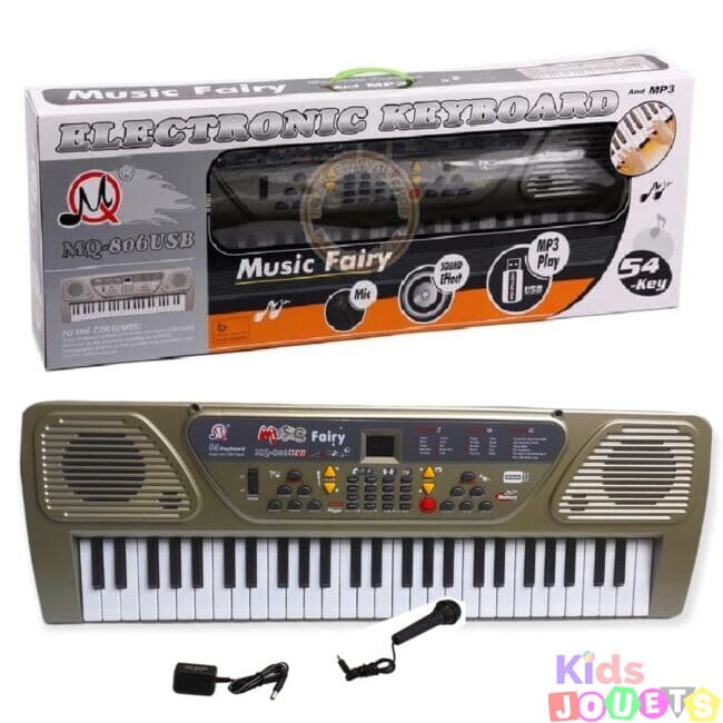 Piano électronique multifonctions avec lecteur USB, micro et afficheur – Image 6