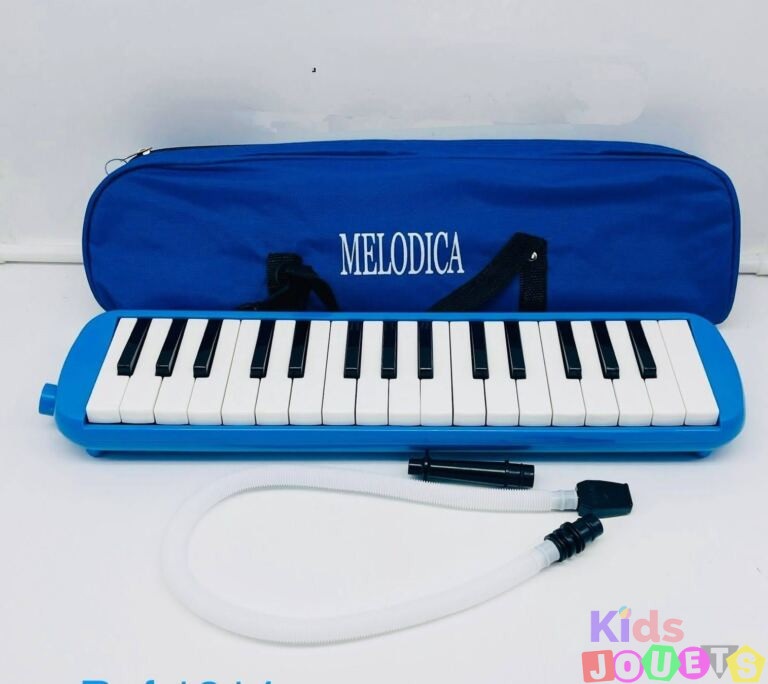Melodica Mélodica Flûte à clavier en tube piano 32 touches avec pochette BLEU – Image 4