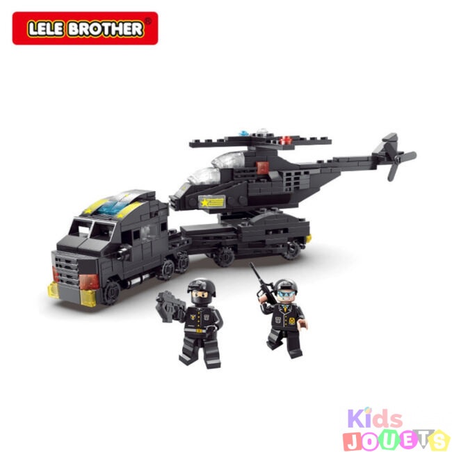 Jeu de construction 6-en-1 P0LICE SWAT Team 343 Briques Compatibles lego – Image 3