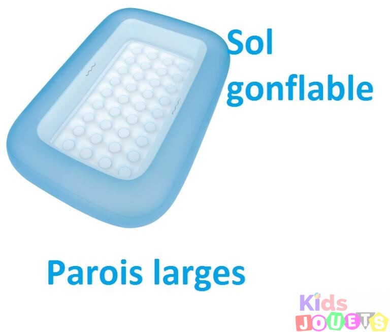 Bestway Piscine gonflable Aquababes bleue 165 x 104 x 25cm – Image 5