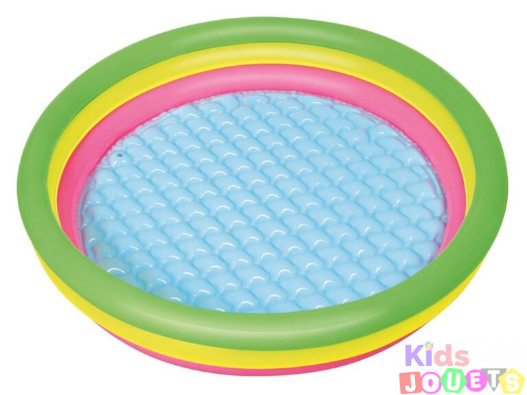 Piscine Ronde 3 anneaux à sol gonflable confort Pour Enfants 1.52 x 0.30 m Bestway – Image 6