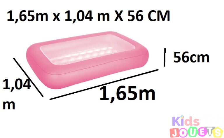 Bestway Piscine gonflable Aquababes bleue 165 x 104 x 25cm Rose – Image 5