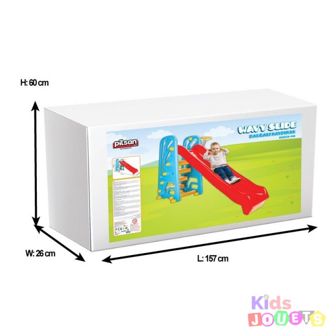 Toboggan 1,46m avec jeu de Basketball pour crèches, jardins, airs de jeu – Image 3