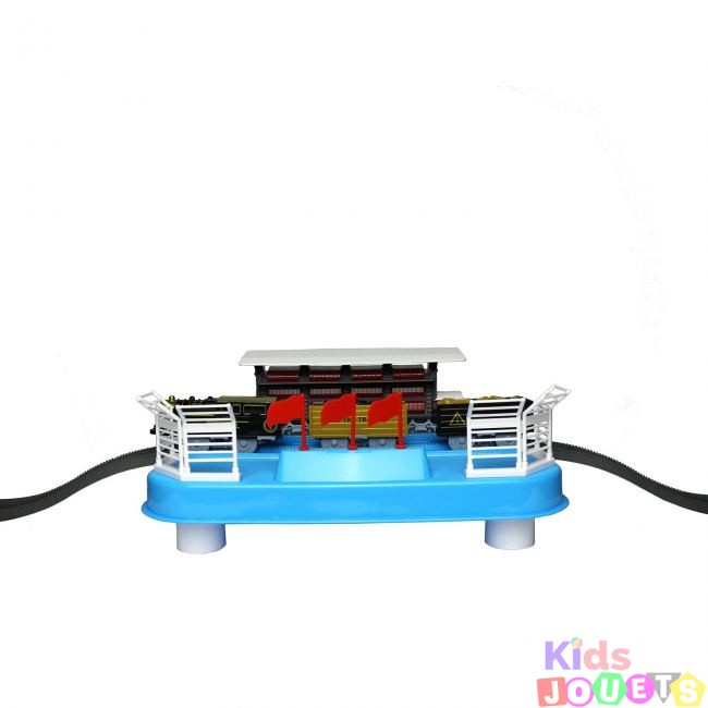 Circuit de train acrobatique montagne russe avec 3 wagons 148cm – Image 6