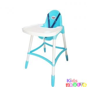 Chaise haute d'alimentation avec ceinture de sécurité pratique de 6 à 36 mois ( Bleu)