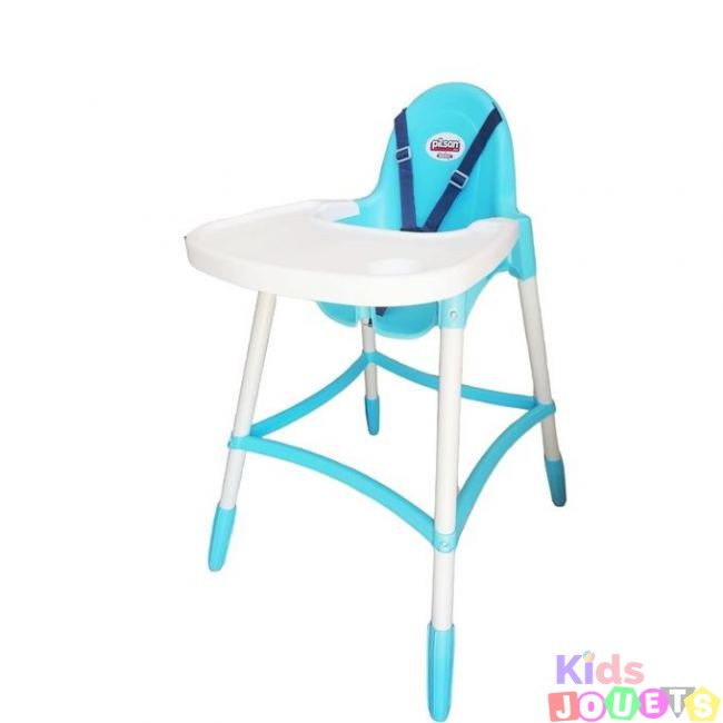 Chaise haute d'alimentation avec ceinture de sécurité pratique de 6 à 36 mois ( Bleu) – Image 2