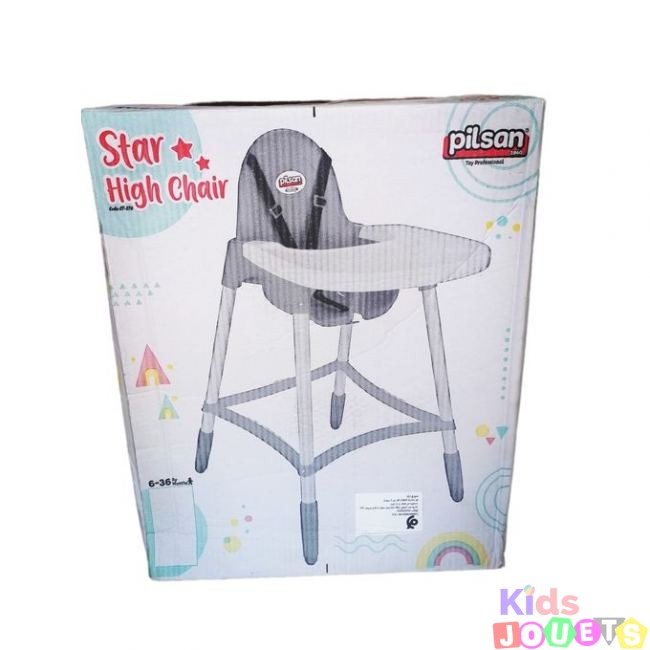 Chaise haute d'alimentation avec ceinture de sécurité pratique de 6 à 36 mois ( Bleu) – Image 6