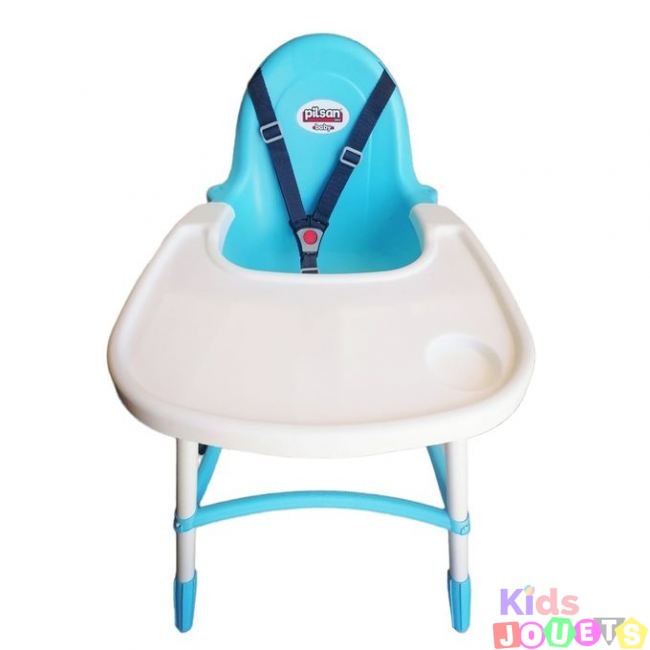 Chaise haute d'alimentation avec ceinture de sécurité pratique de 6 à 36 mois ( Bleu) – Image 3