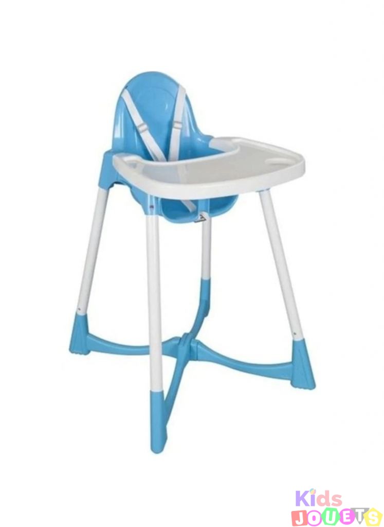 Chaise haute d'alimentation avec ceinture de sécurité pratique de 6 à 36 mois ( Bleu) – Image 5