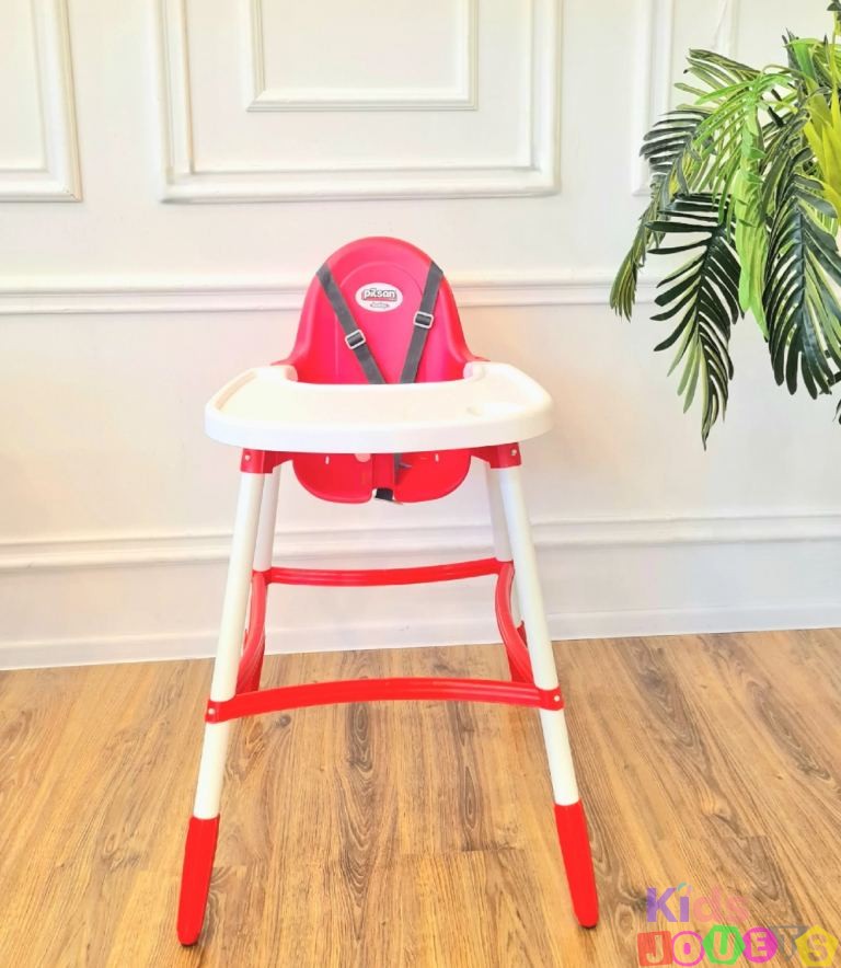 Chaise haute d'alimentation avec ceinture de sécurité pratique de 6 à 36 mois ( Rouge) – Image 7