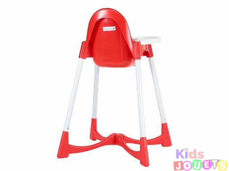 Chaise haute d'alimentation avec ceinture de sécurité pratique de 6 à 36 mois ( Rouge) – Image 5