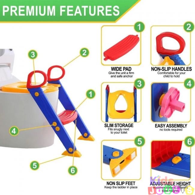 Siège de Toilette Enfant Pliable et Réglable – Image 12