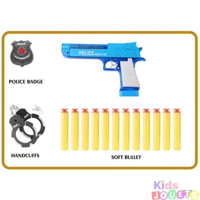 Pistolet de tir  cartouche en mousse et eau avec accessoires – Image 7